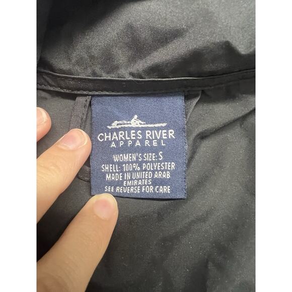 Charles River Women’s Cape Cod Windbreaker Rain Jacket Size S Black Waterproof - Picture 8 of 10